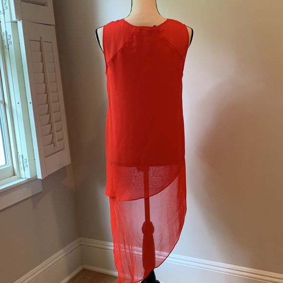 BCBG silk asymmetrical top. Size S. - Picture 3 of 4